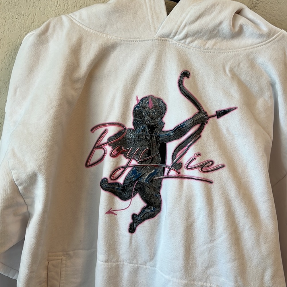 BOYS lIE / Metal Hoodie in white - Picture 4 of 10